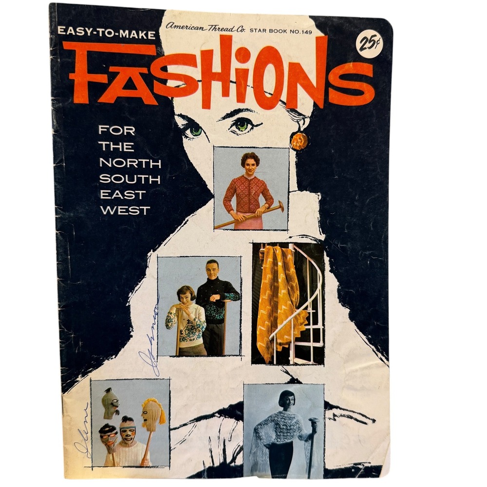 Vintage American Thread Co Star Book No 149 Knitting Crochet Pattern Booklet